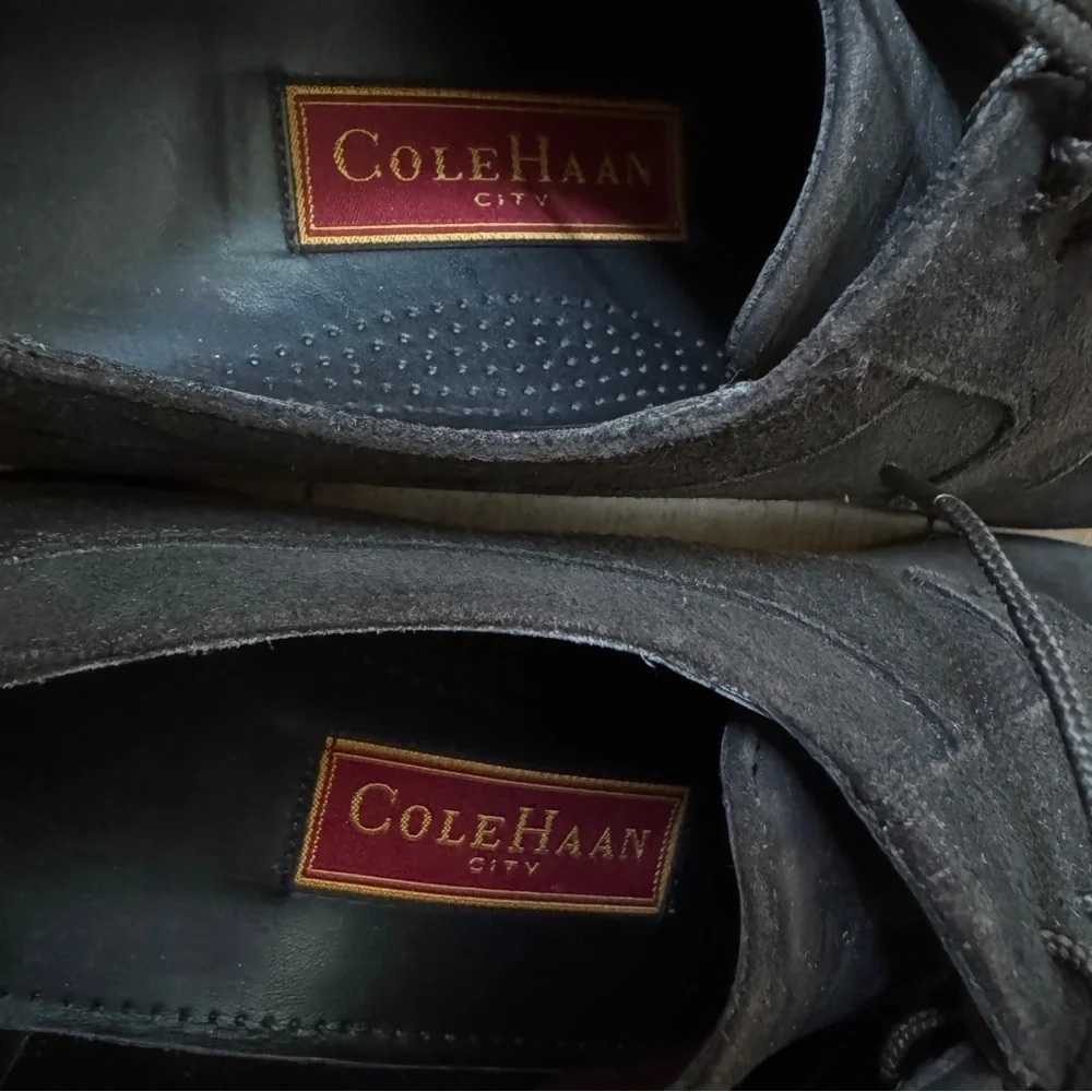COLE HAAN City Brown Suede Lace Up Thick Sole Oxfords Size 10